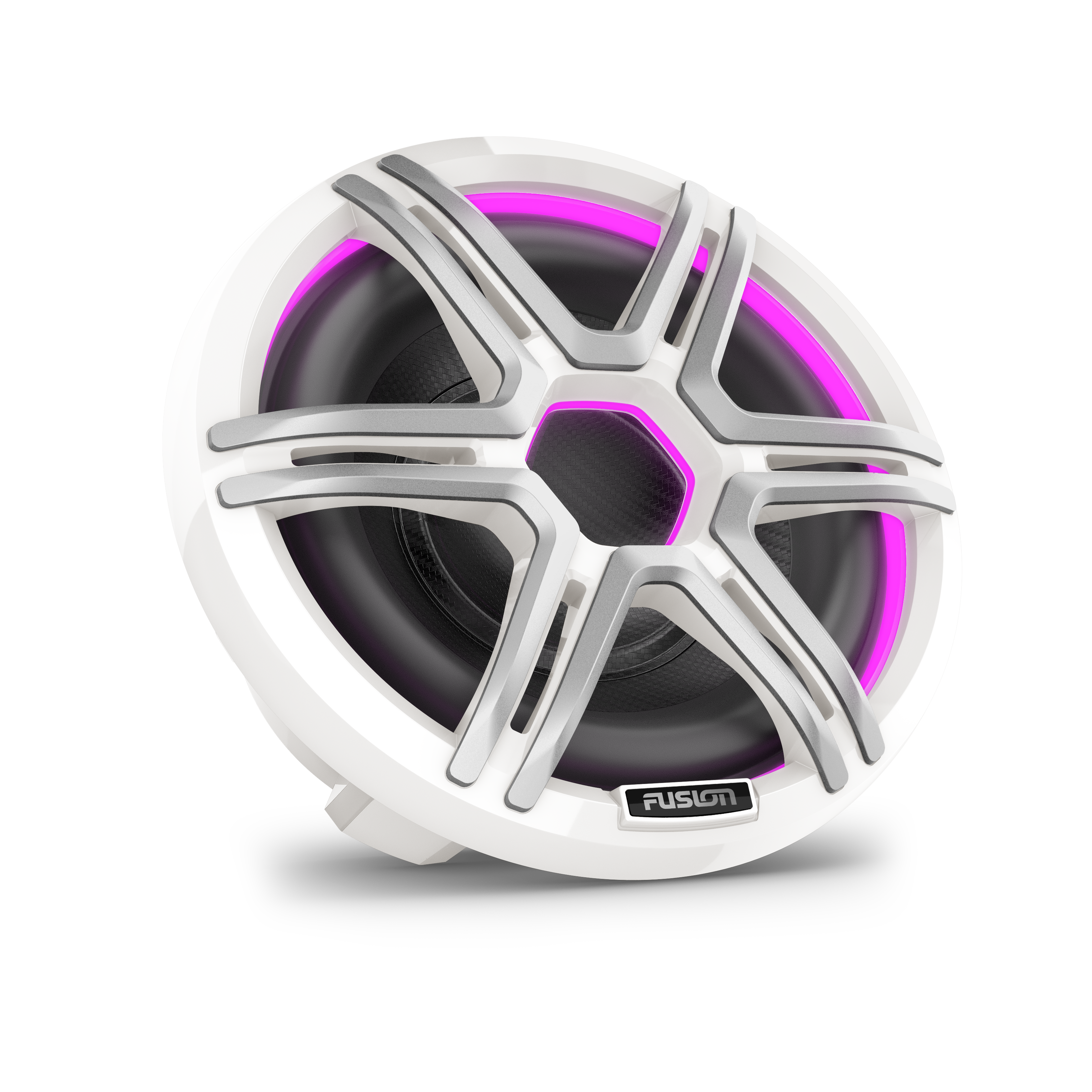 Fusion Apollo Marinesubwoofer 10" LED, weißer Sportgrill