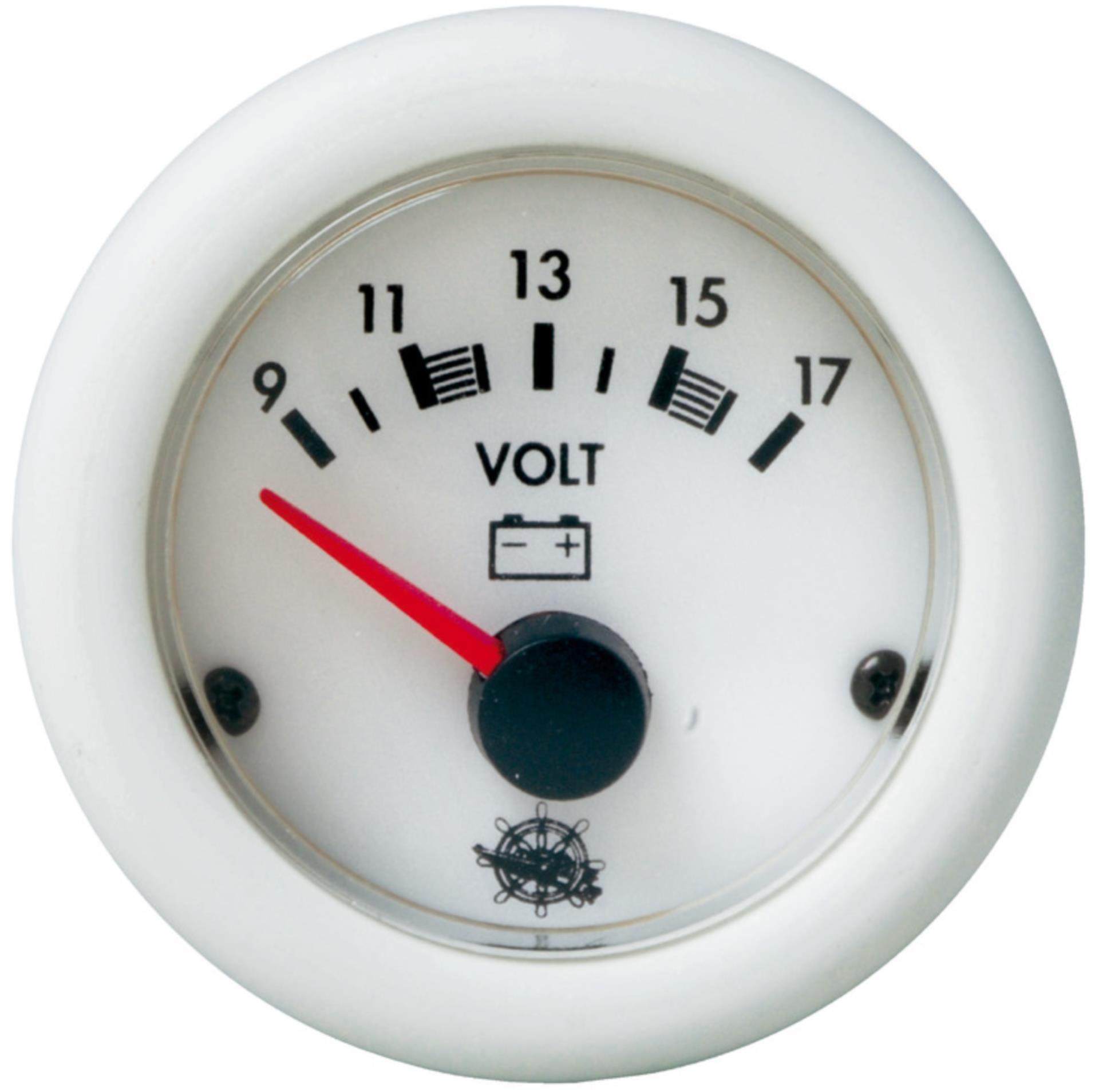 Osculati Guardian Voltmeter 12 V, weiß