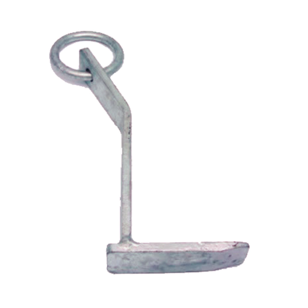 Osculati Steineisen gewinkelt, 250 mm, Ring 53 mmØ