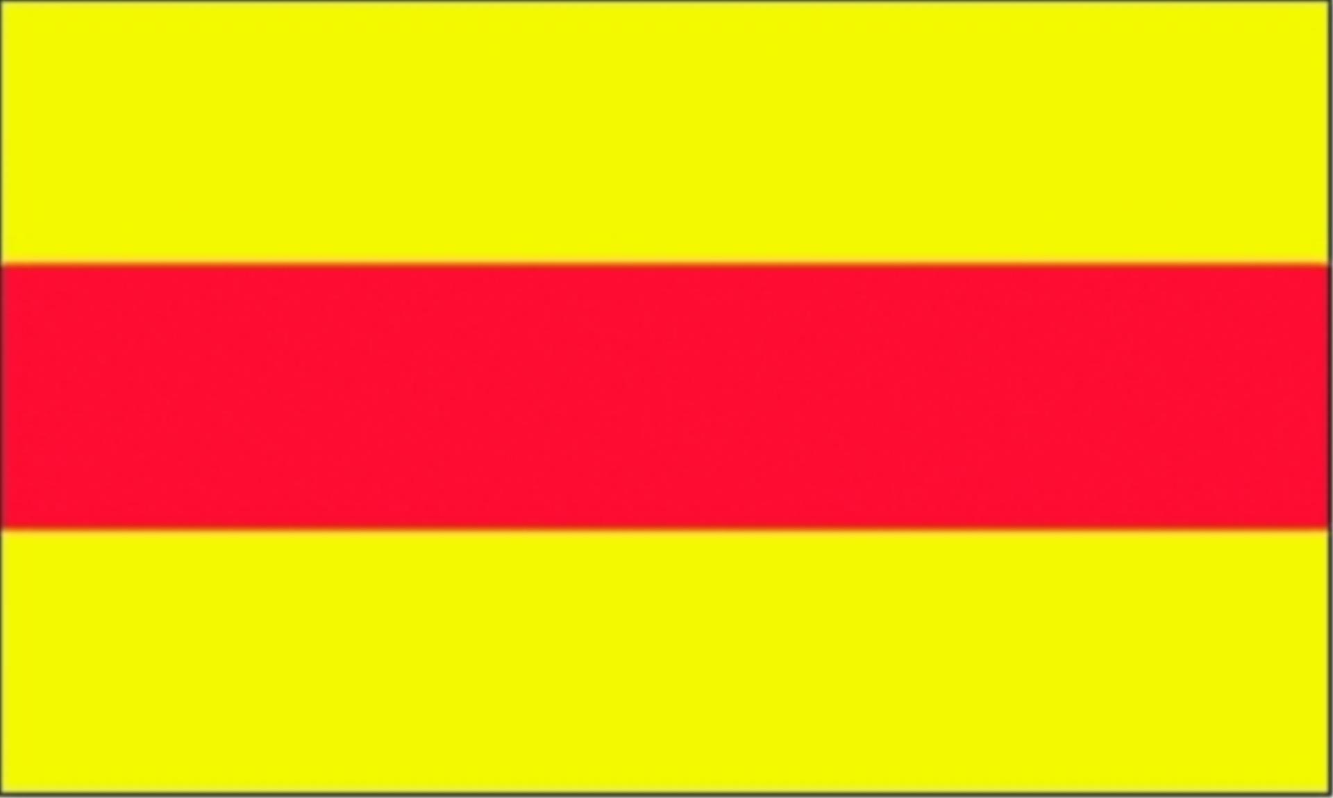 Flagge Baden, 30 x 45 cm
