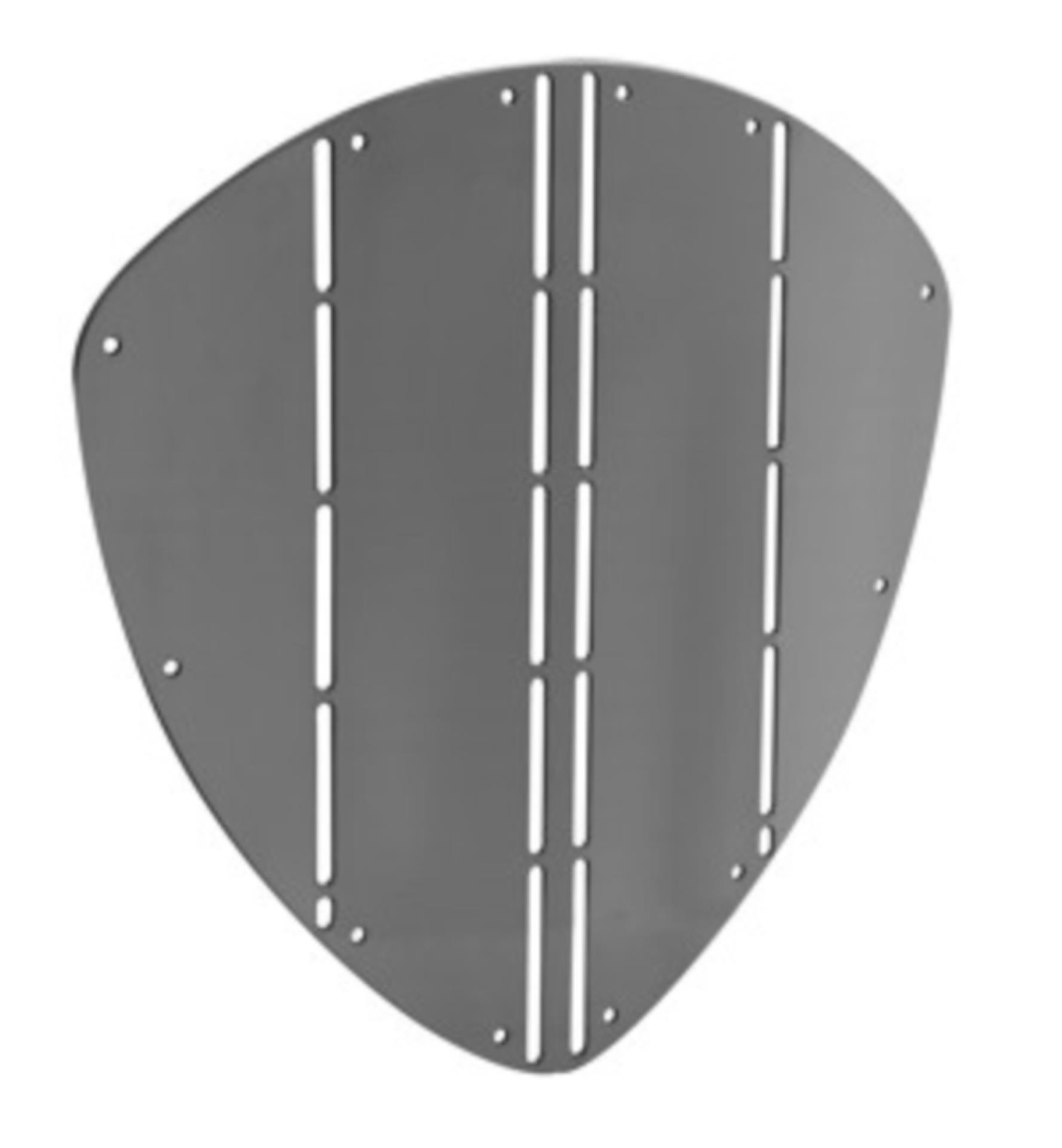 Allpa Edelstahl Bugschutzplatte, triangelförmig