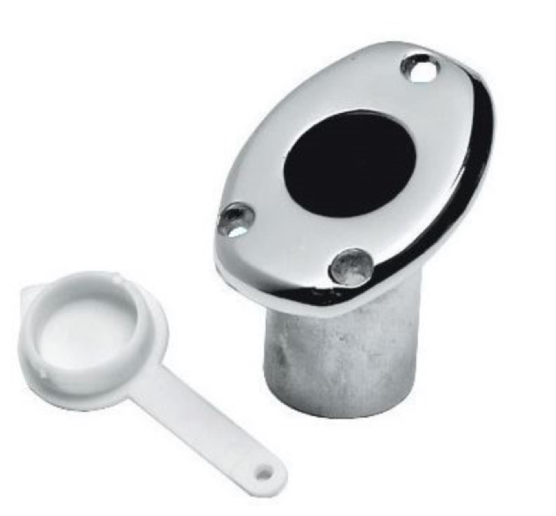 Osculati Flaggenstockhalter Edelstahl, Einbau (25 mmØ)