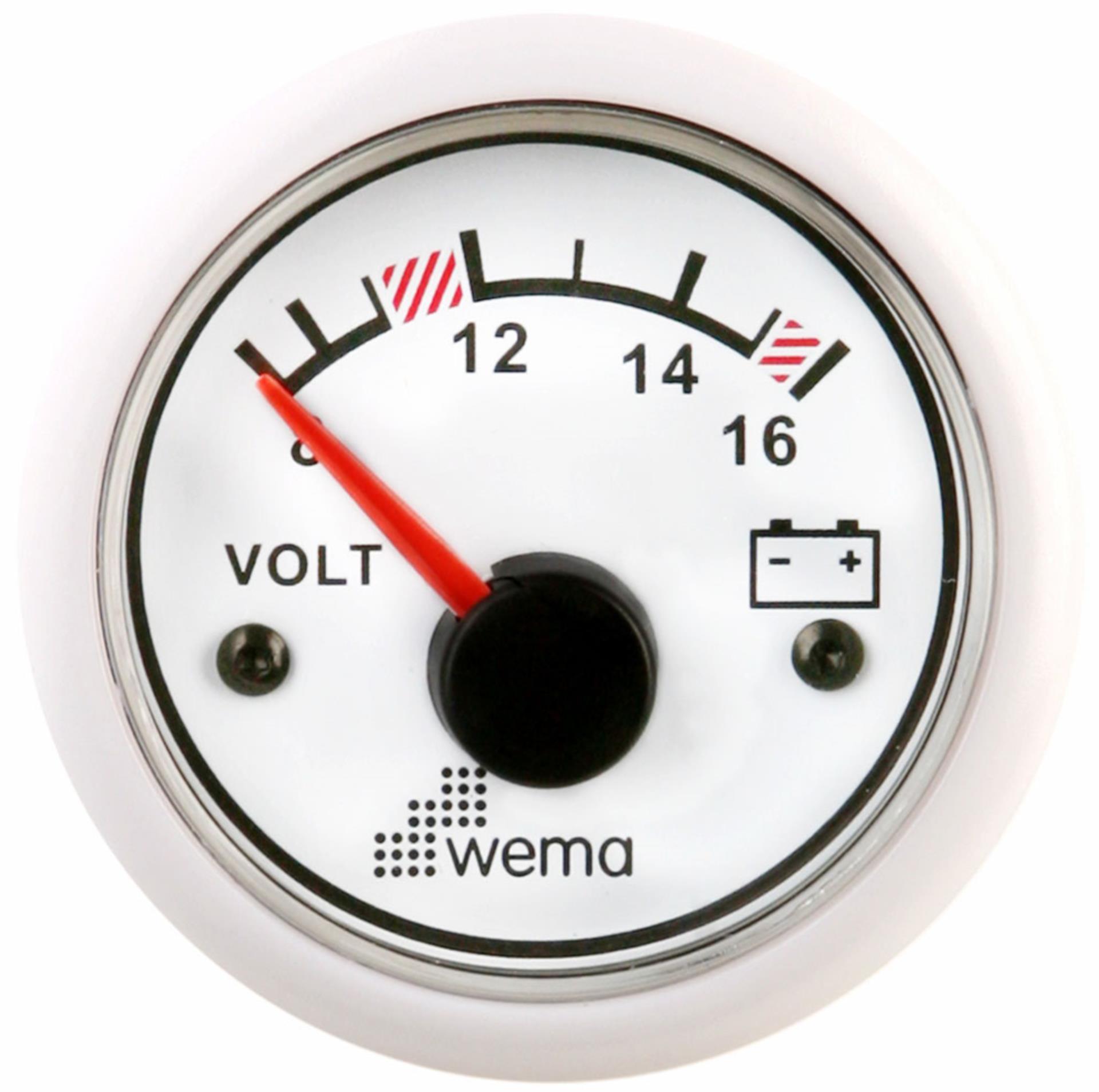 Wema Digital Voltmeter, schwarz