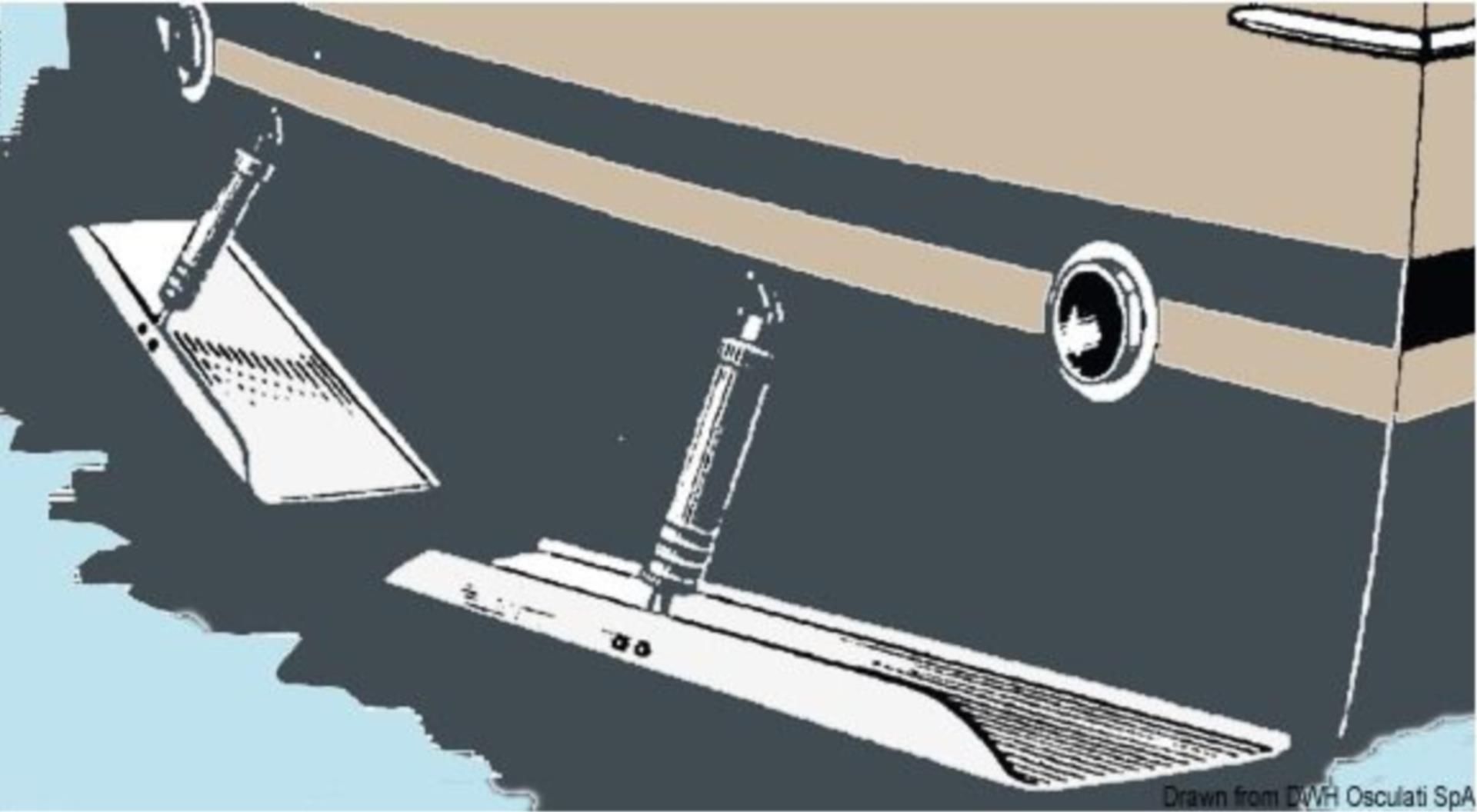 Osculati Trimmklappen Set 40 x 23 cm ohne Spannvorrichtung