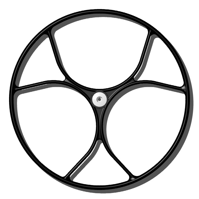 Carbonautica Steuerrad 800 mmØ Sport Carbon, schwarz