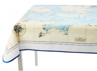 Tavomar Tischdecke Südwestliche Ostsee, Belte und Sund 1 x 1 m