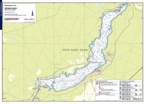 Kartenwerft Binnen Atlas 1, Oder und Haff mit Peene Kartenwerft Binnen Atlas 1, Oder und Haff mit Peene