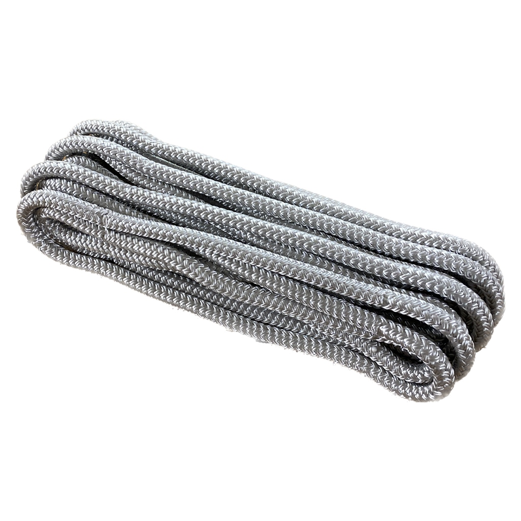 Gleistein Dockline grau 16 mmØ x 6 Meter, einerseits Auge 40 cm