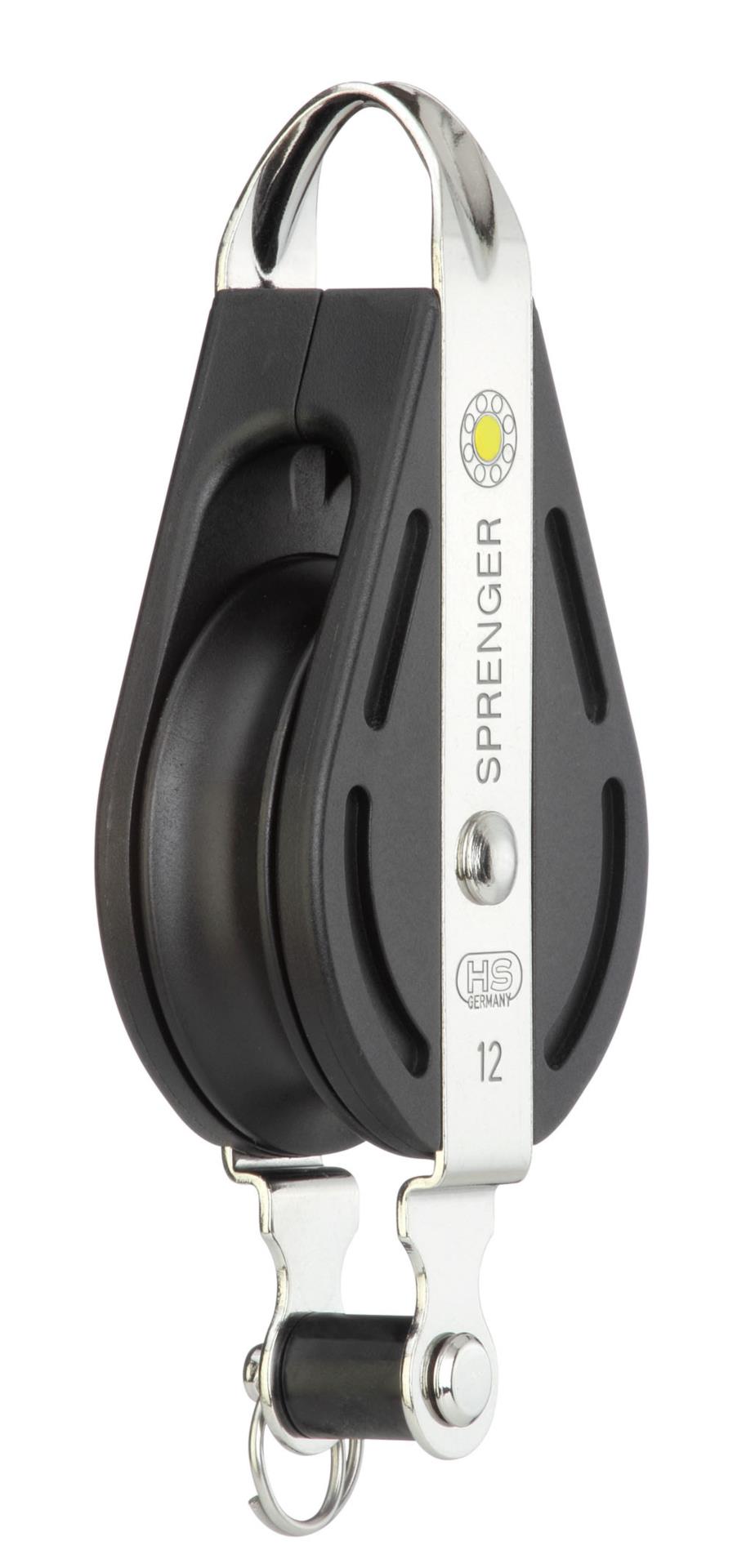 Sprenger S-Block Gleitlager 12 mm - 1 Rolle, Bügel, Hundsfott
