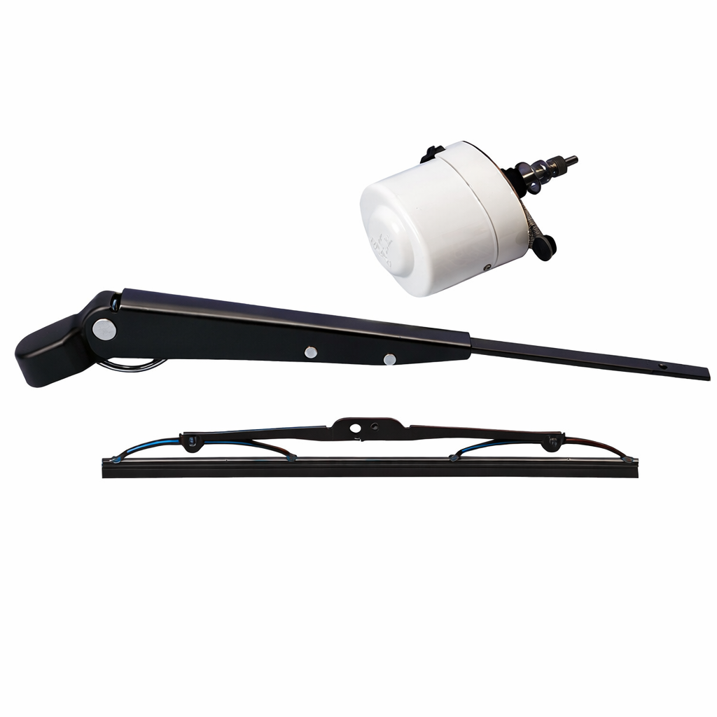 Roca Scheibenwischerset 90° - 110° einstellbar, 12 V mit Blatt & Arm