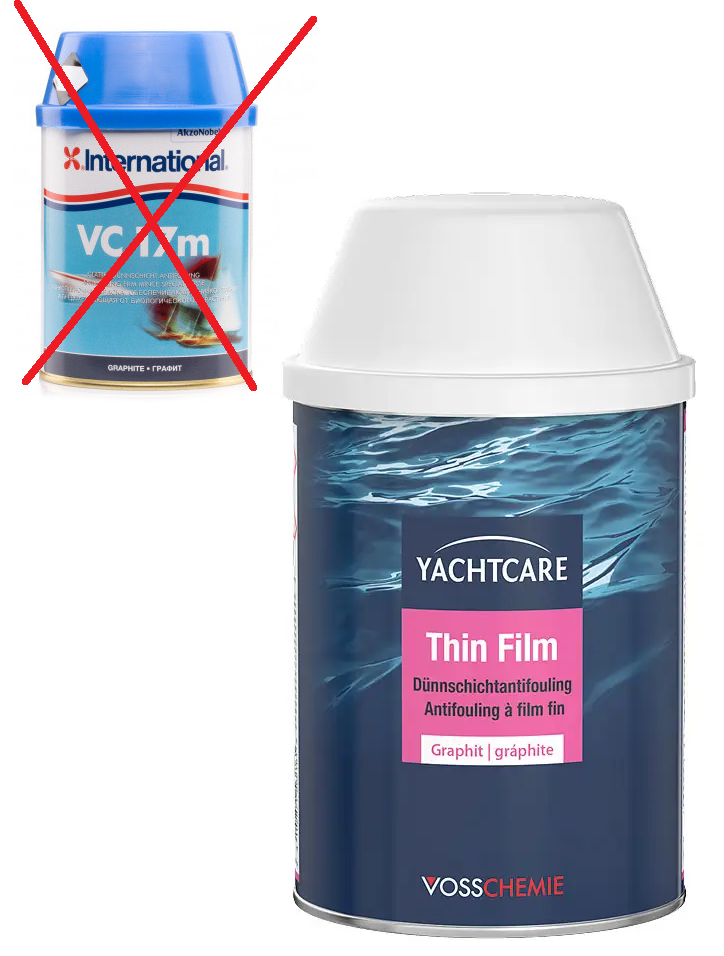 Yachtcare Thin Film Dünnschicht Antifouling, 750 ml