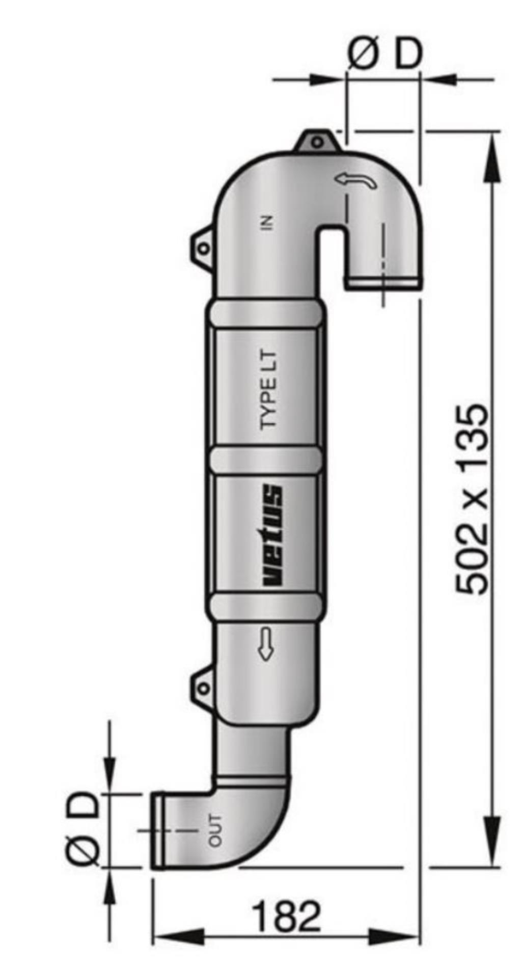 VETUS SCHALLDÄMPFER / WASSERSAMMLER / SCHWANENHALS VETUS SCHALLDÄMPFER / WASSERSAMMLER / SCHWANENHALS