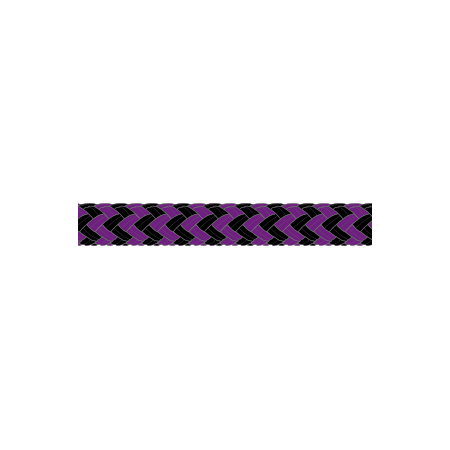 Gleistein RunnerTwin ZigZag, 10 mm Ø schwarz / lila