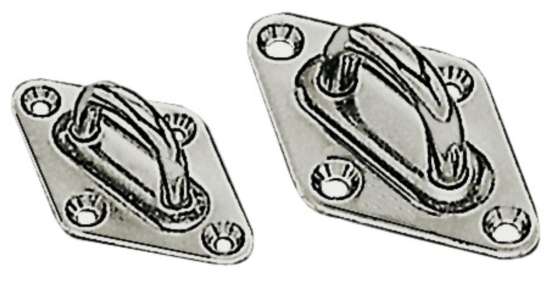 Osculati Edelstahlauge mit Platte 50 x 80 mm