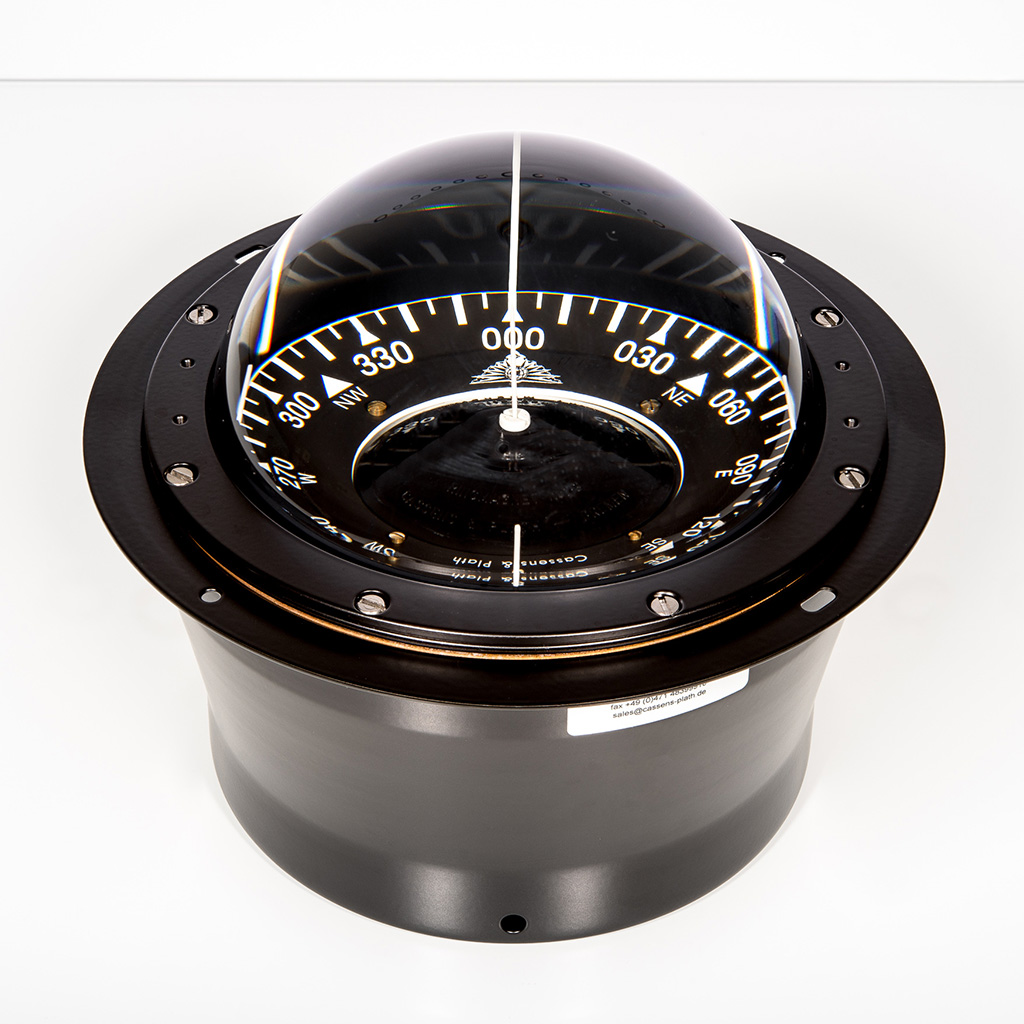 Cassens & Plath Kompass Cassens & Plath Delta/1 Einbau 12VDC schwarz/ schwarze Rose 5°