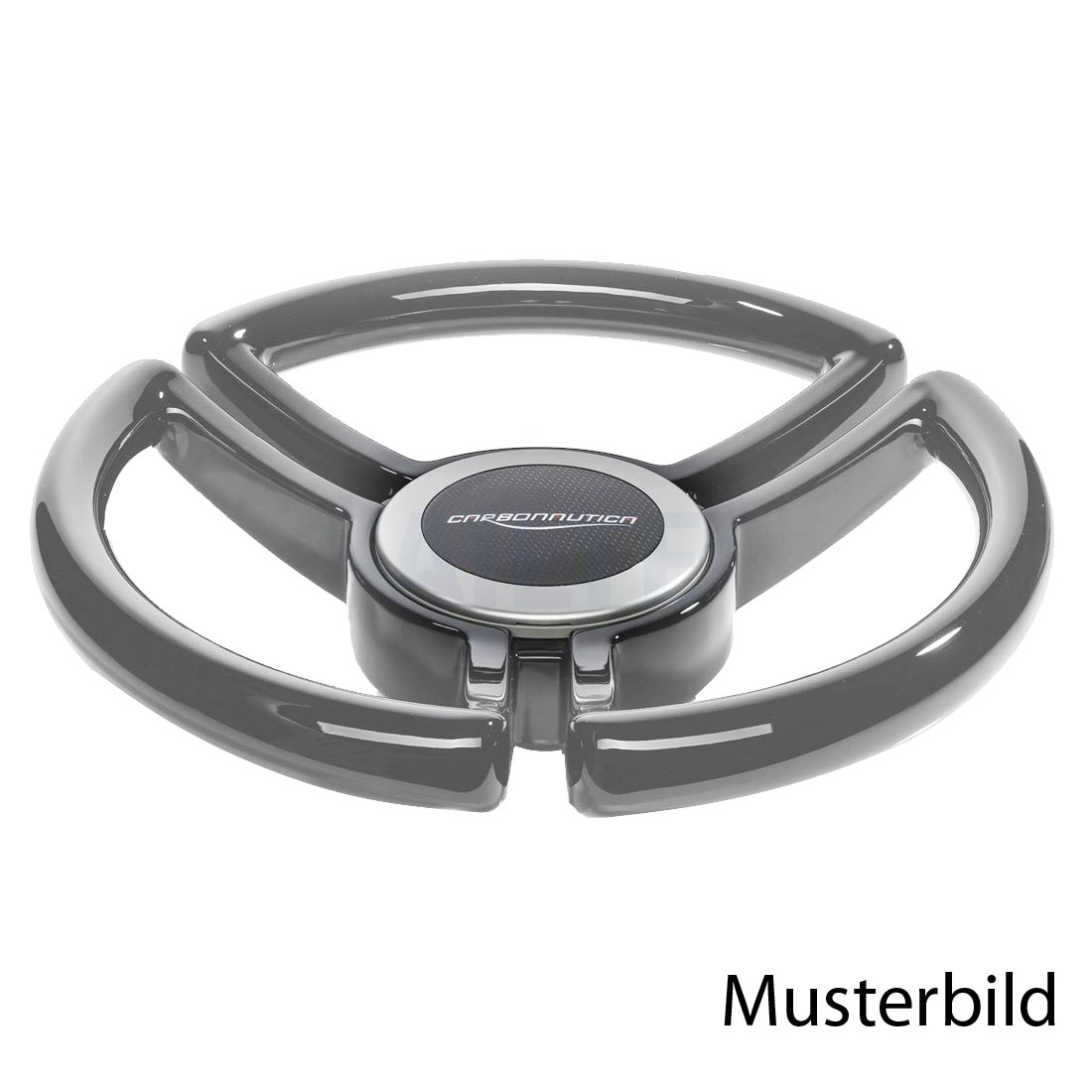 Carbonautica Power Wheel Lenkrad aus GFK grau, 365mm Ø