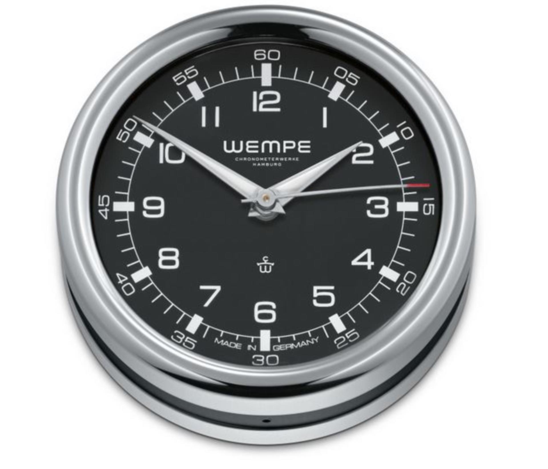 Wempe Pilot III Schiffsuhr, Edelstahl 100 mmØ