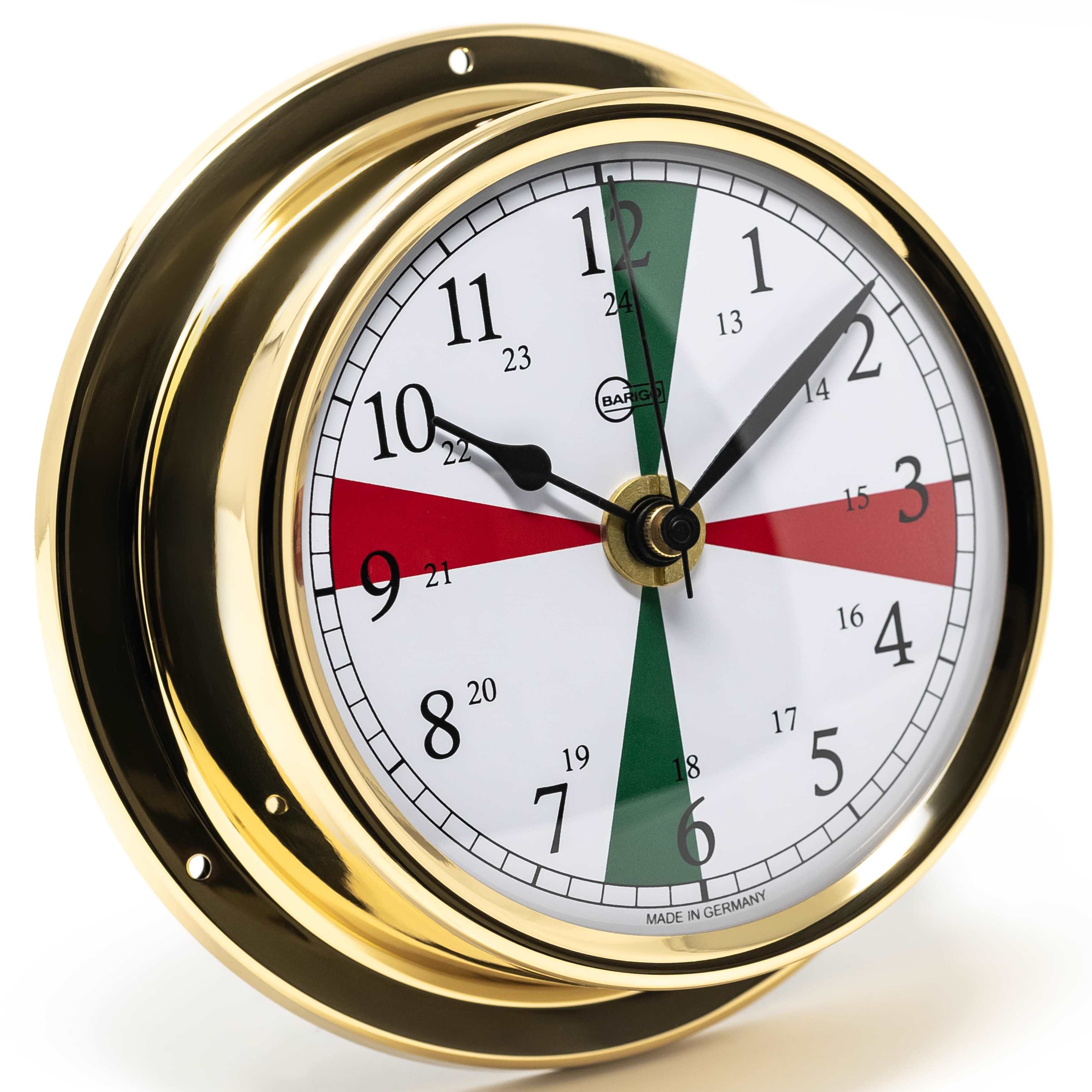 BARIGO 100 Regatta Quarz Uhr Funksektoren  messing