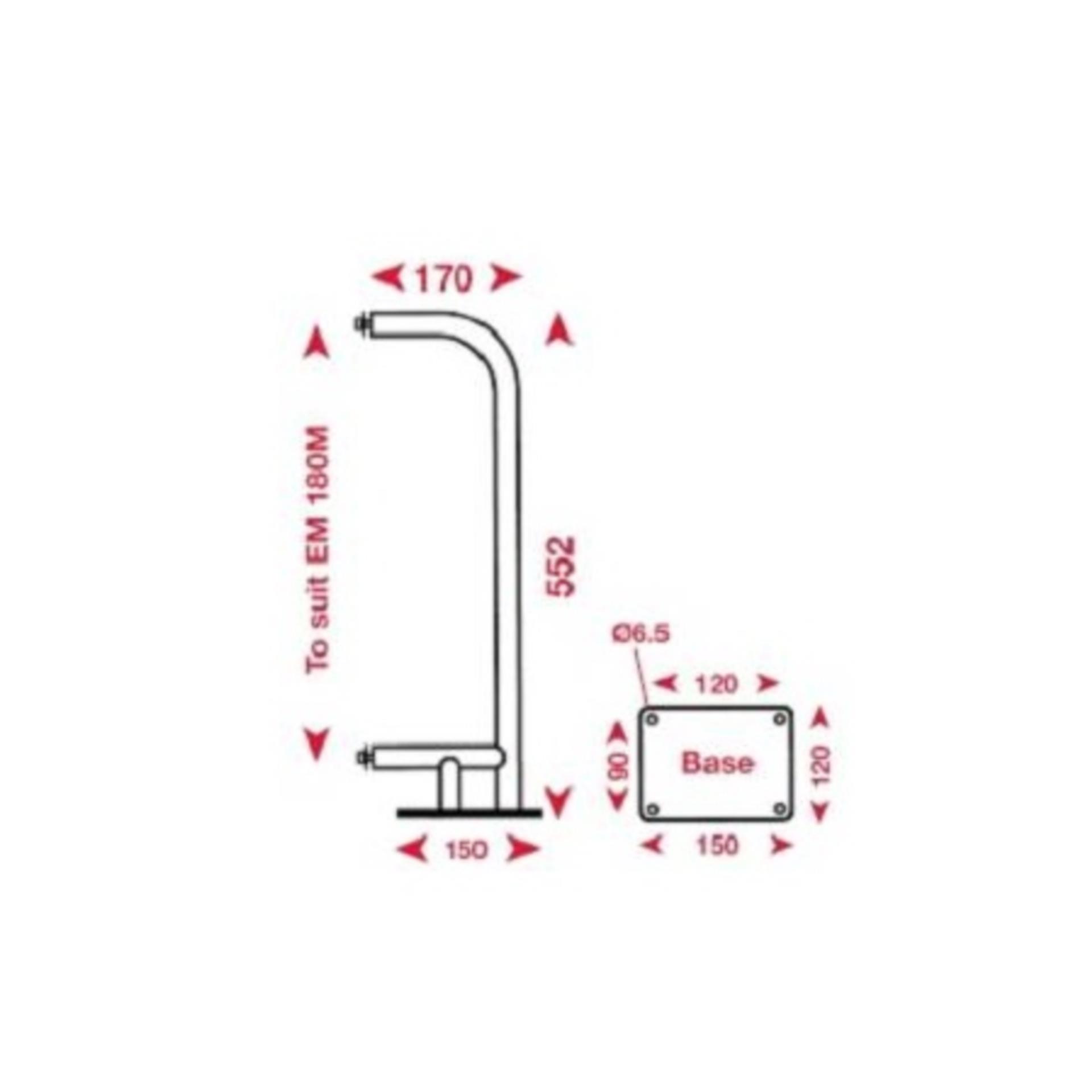 Echomax Radarreflektor Deckshalterung