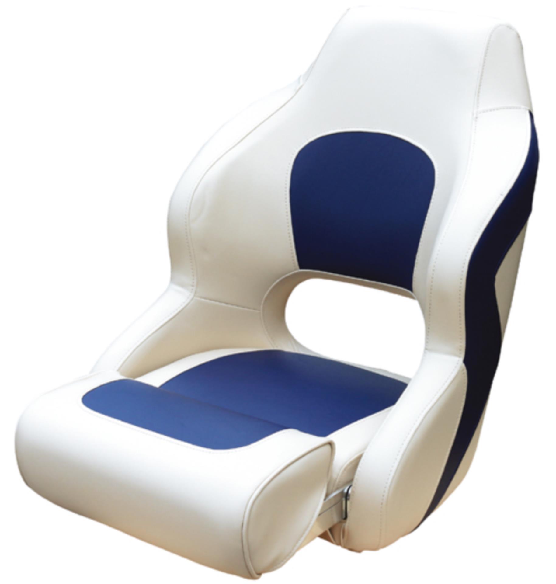 Springfield Marine Flip UP Steuerstuhl Sport, weiß / blau