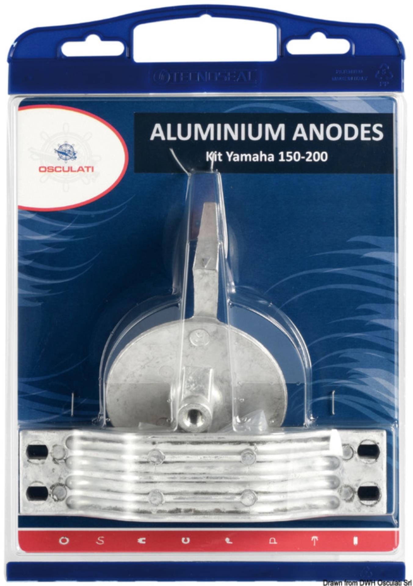 Osculati Anoden Set Alu Yamaha 150 - 200 PS (6G5-4525101+ 6J9-4537101)