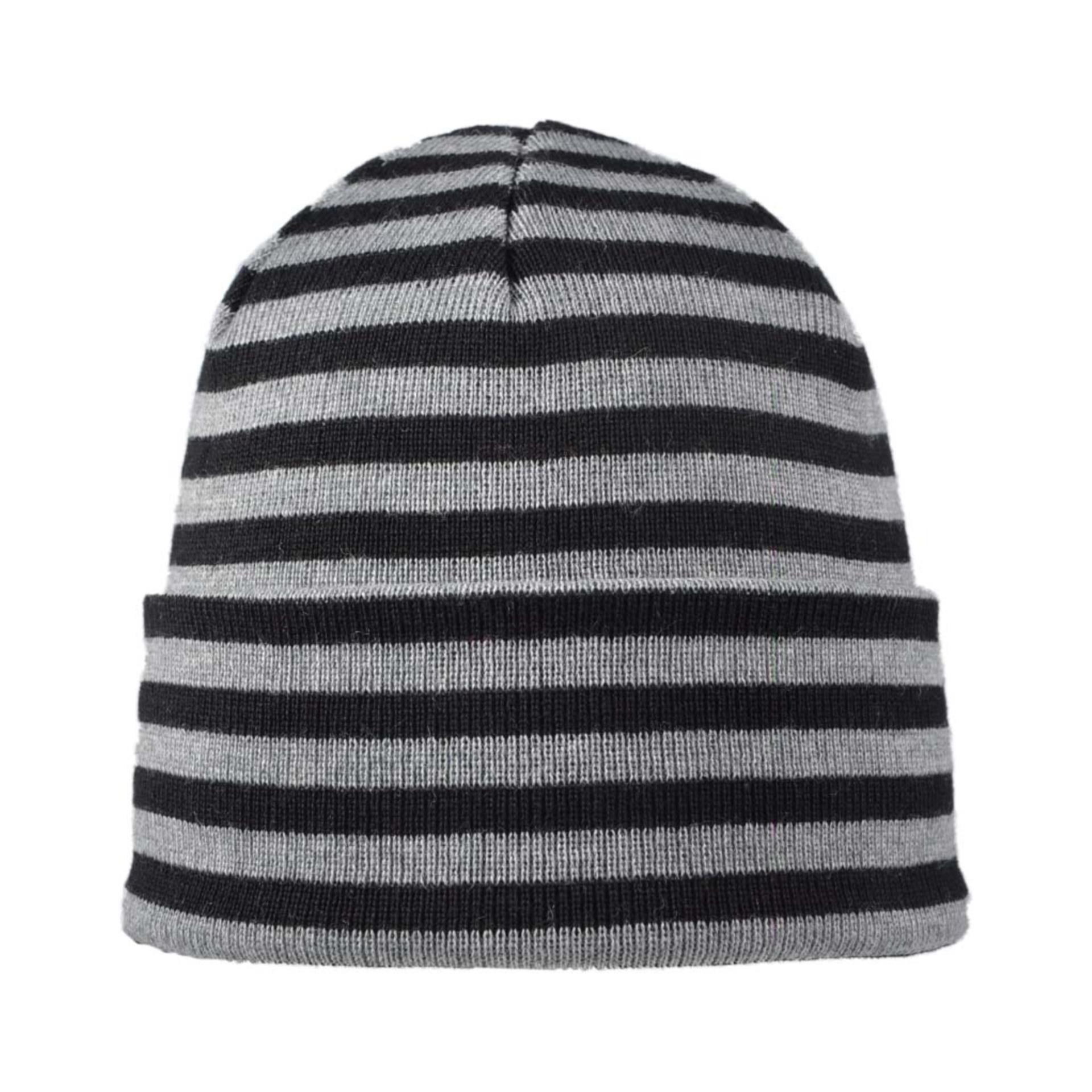 Modas Rollmütze, schwarz / grau