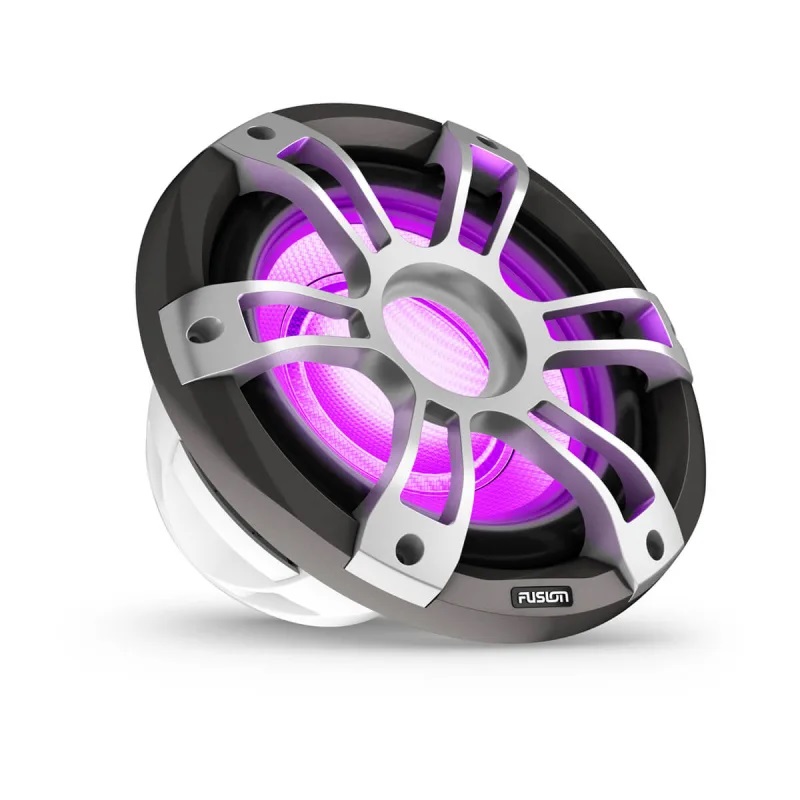 Fusion Signature Serie 3i Marinesubwoofer, 10" grau, Sportgrill, 600 W