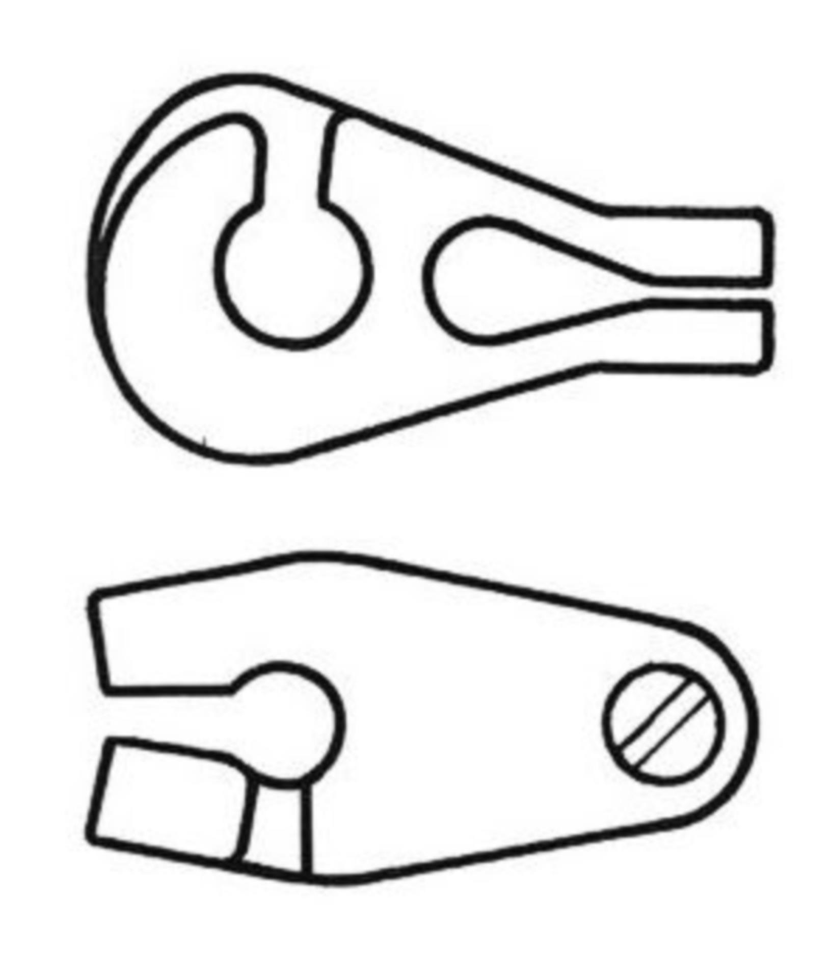 Lindemann Stagreiter bis max. 3 mmØ Vorstag, Länge 31 mm (10er Pack)