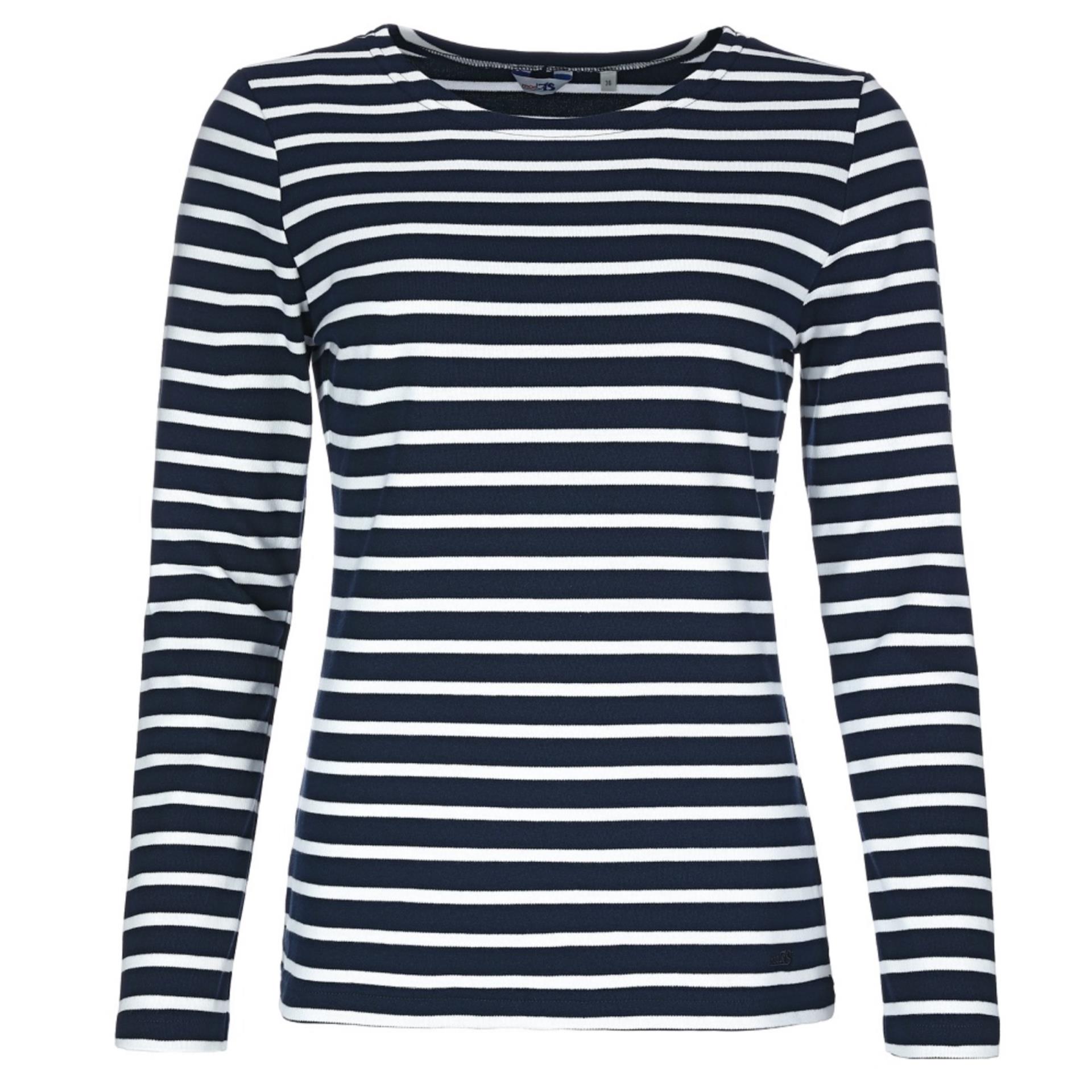 Modas Maritimes Damen-Shirt 1/1-Arm blau/weiß, Größe 36