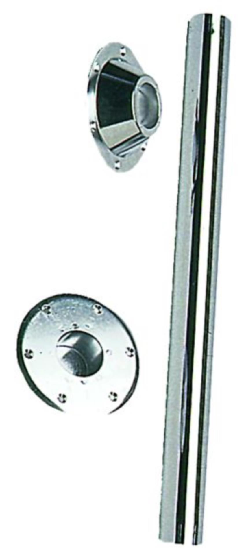 Osculati Tischsockel Edelstahl verchromt, 700 x 60 mm