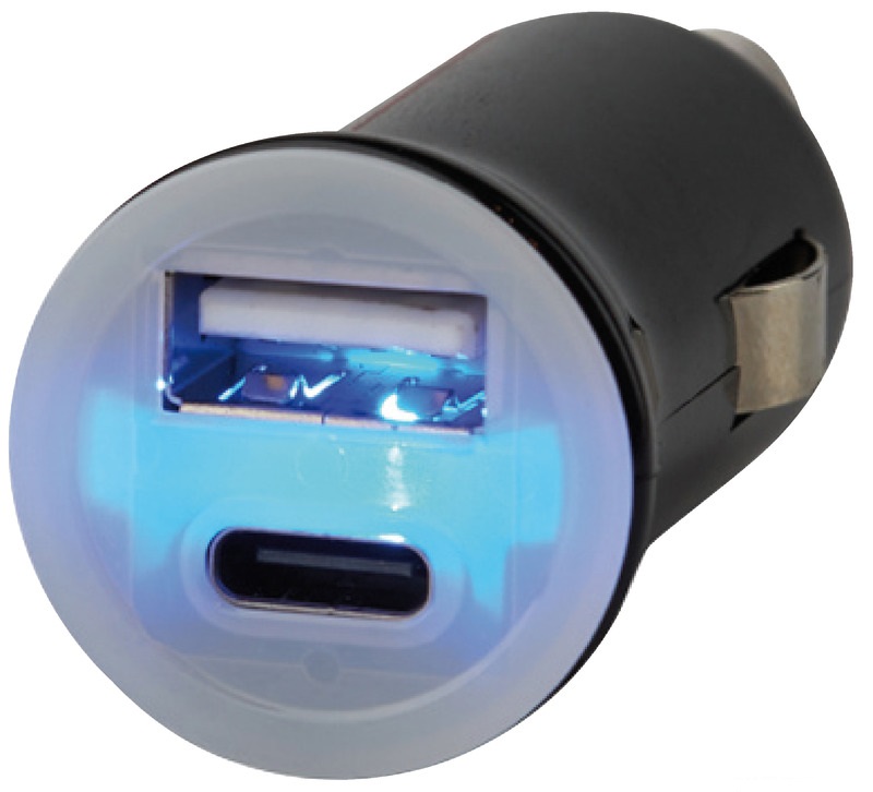 Talamex USB Adapter doppelt, Typ A & C