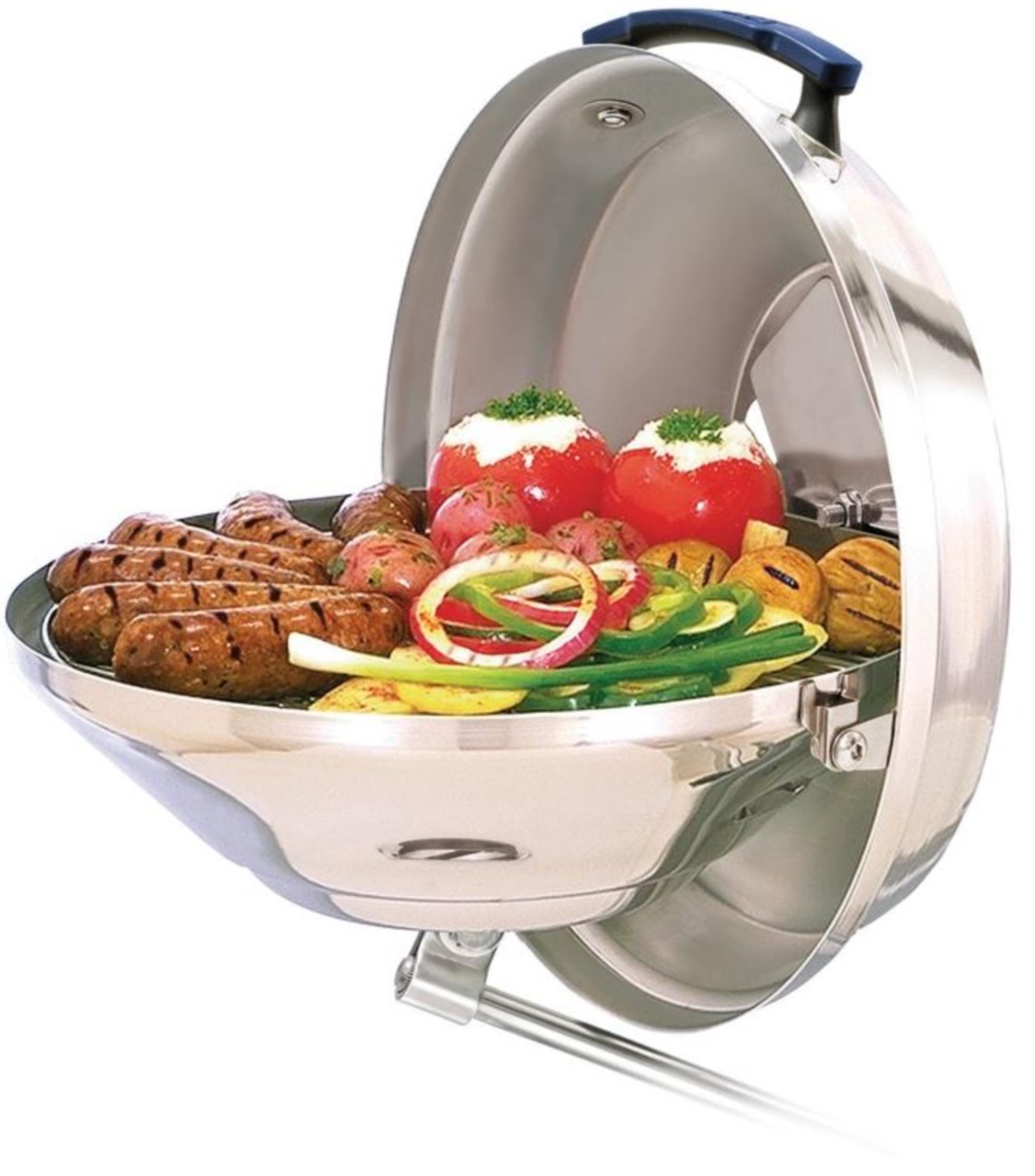 Magma Edelstahl Grill 43 cm für Holzkohle