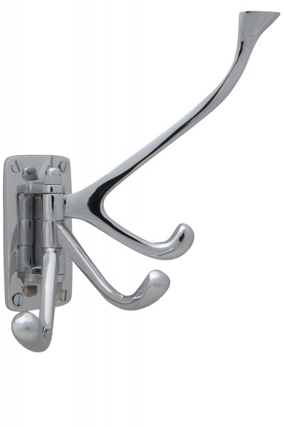 Osculati Marine Kleiderhaken 4 Haken, Messing verchromt