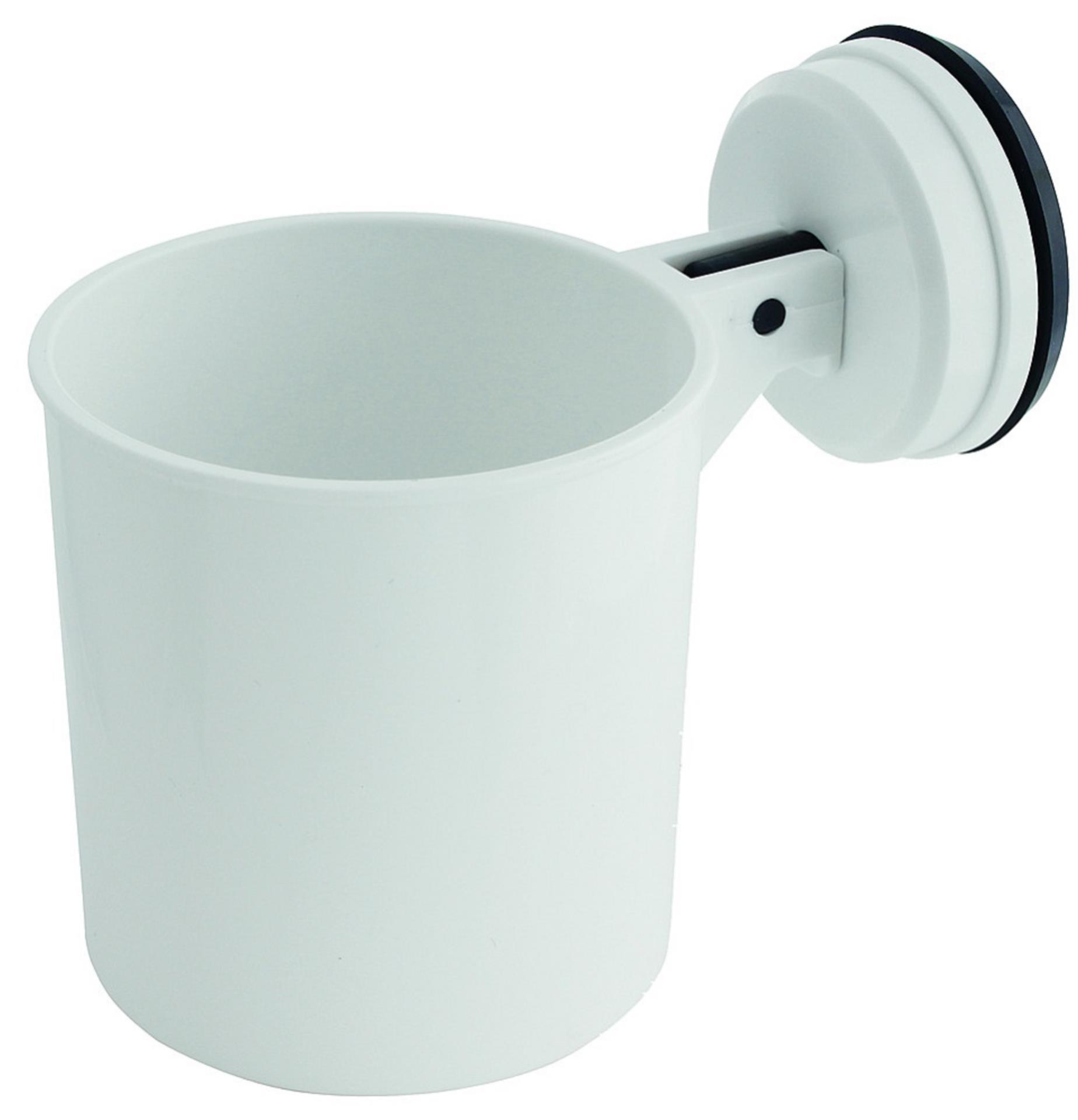 Movera Becher Eurotrail mit Saugnapf weiß