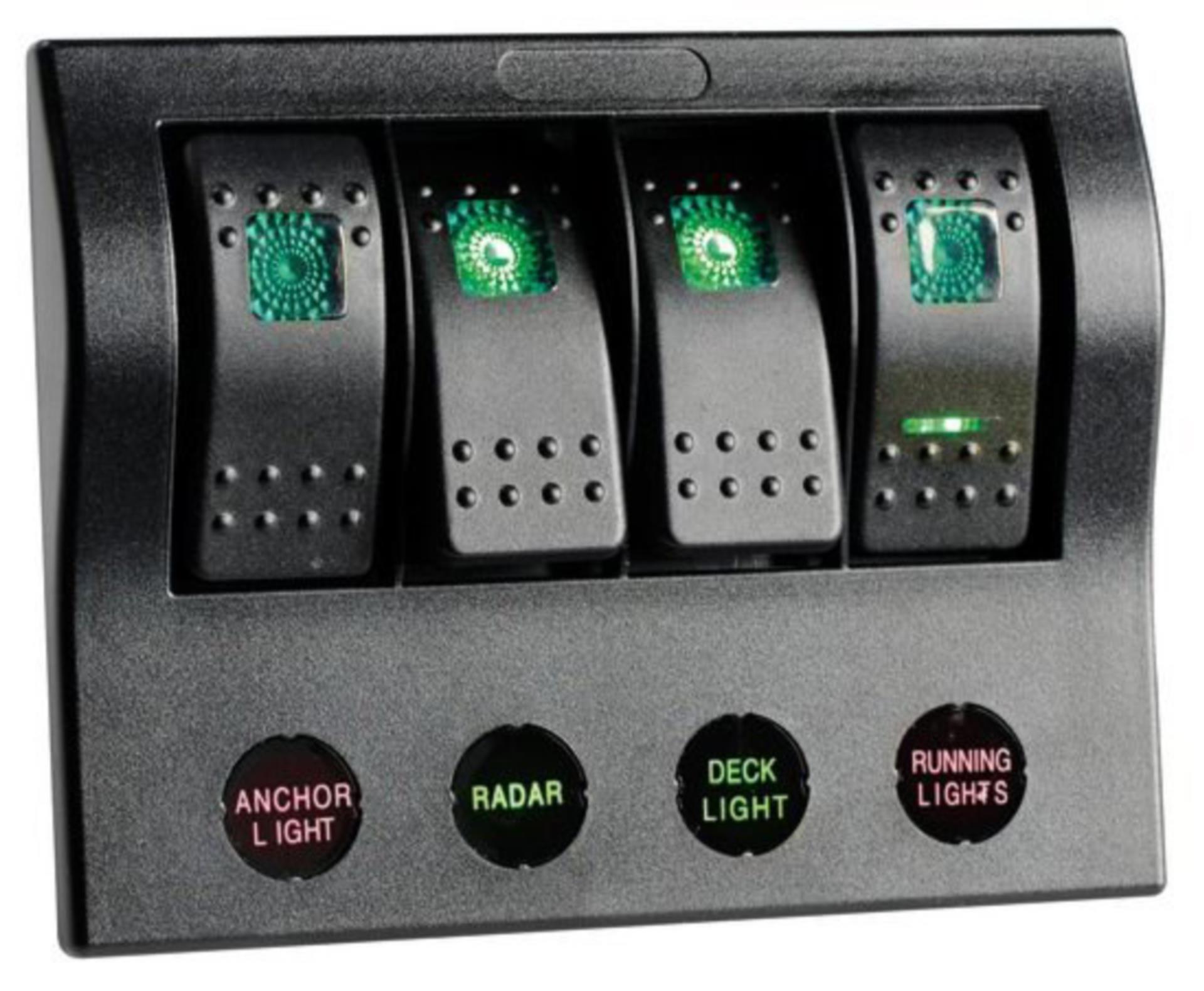 Osculati Schalttafel PCP Compact LED 4er 131 x 100 mm