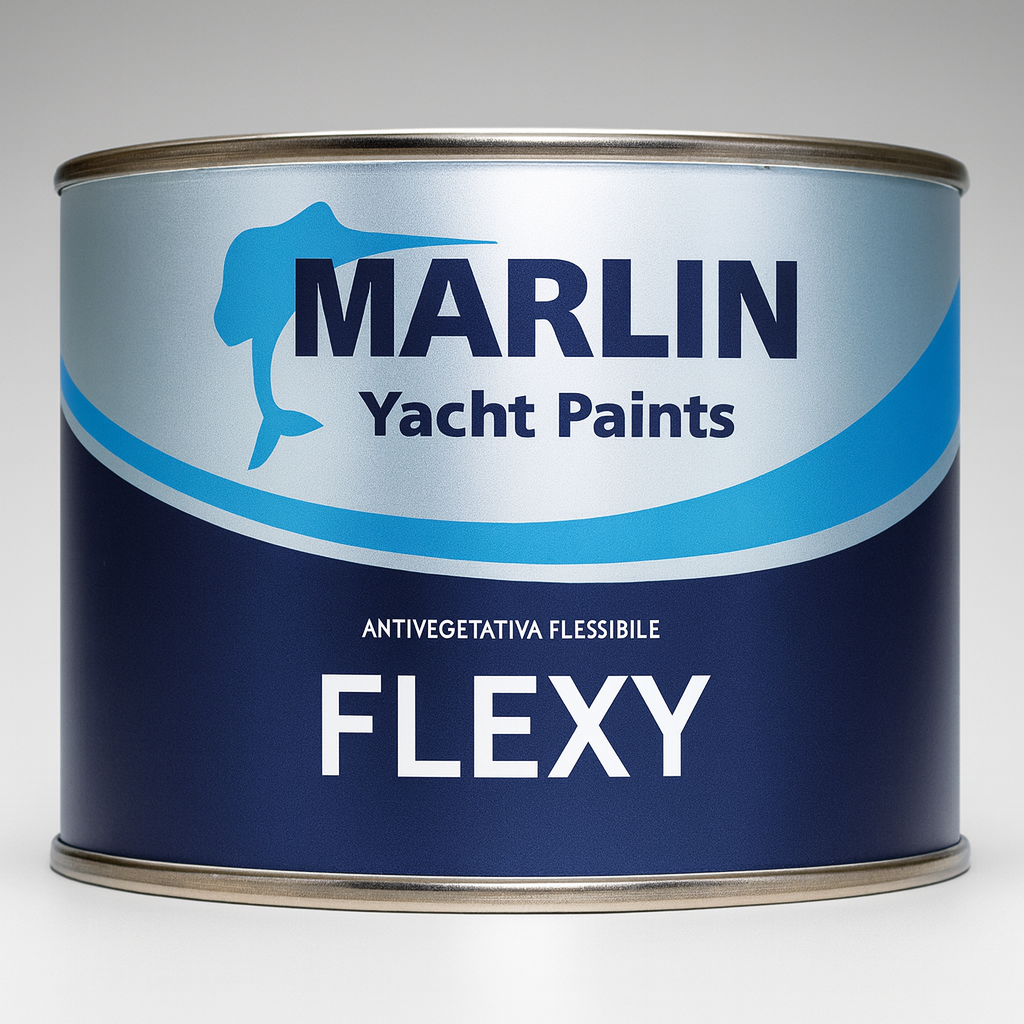 Marlin Yacht Paints Flexy Elastisches Antifouling für Schlauchboot schwarz, 500 ml