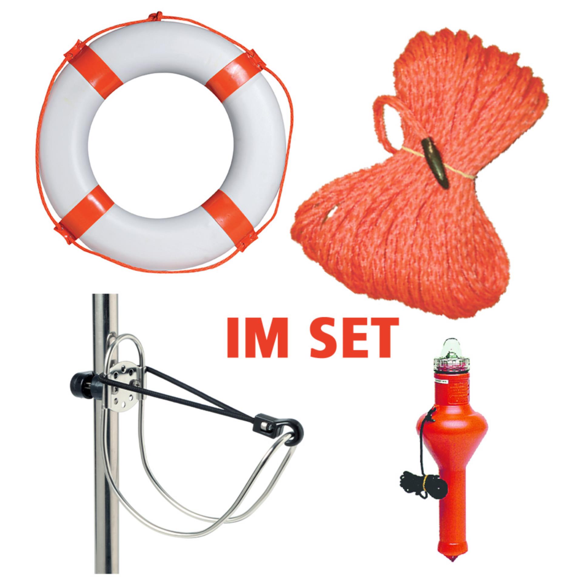 Osculati Rettungsringset inkl. Leine + Halter + Lampe