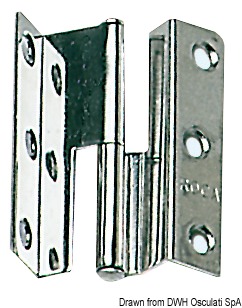 Osculati Tür-& Lukenscharnier 55x35mm Tür rechts