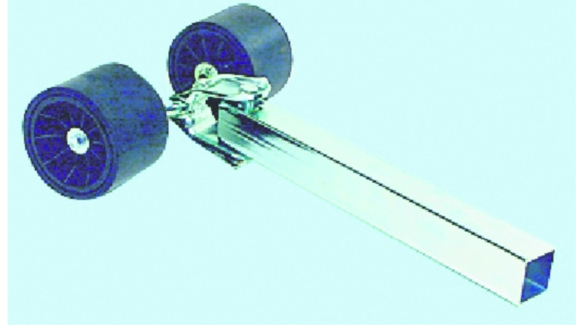 Osculati Seitenstützrollen 40 mm Vierkantrohr, geteilt