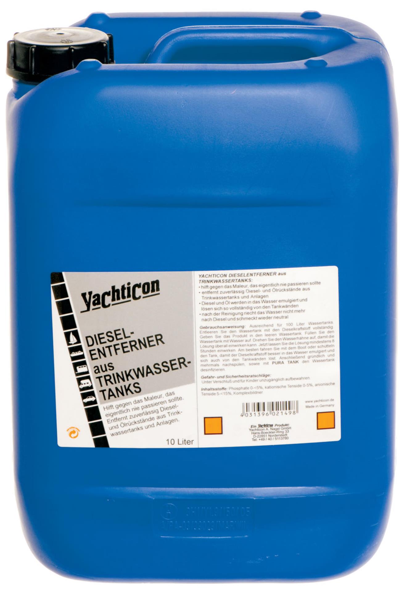Yachticon Dieselentferner aus Trinkwassertanks, 10 Liter
