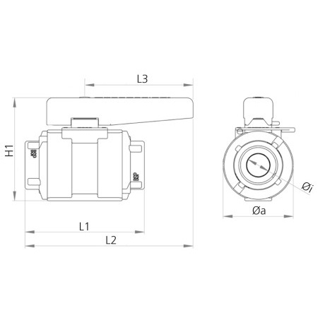 Trudesign Kugelhahn 1 1/4" elektrisch mit Sensor