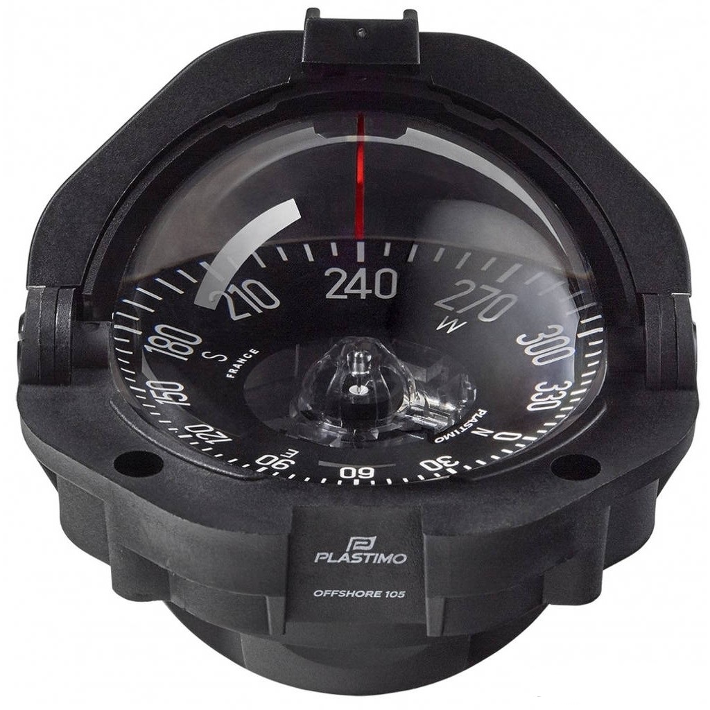 Plastimo Offshore 105 schwarzes Gehäuse, flache Rose