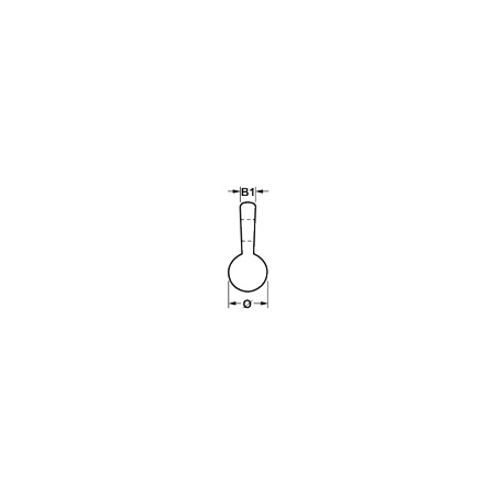 Allen Mastrutscher / Göhlrutscher B1 = 3 mm, B2 = 14 mm Ø, H = 25 mm (10er) 