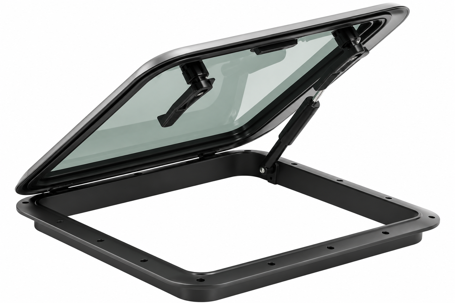Bomar Flushdeck schwarz, 501 x 501 (570 x 570 mm)