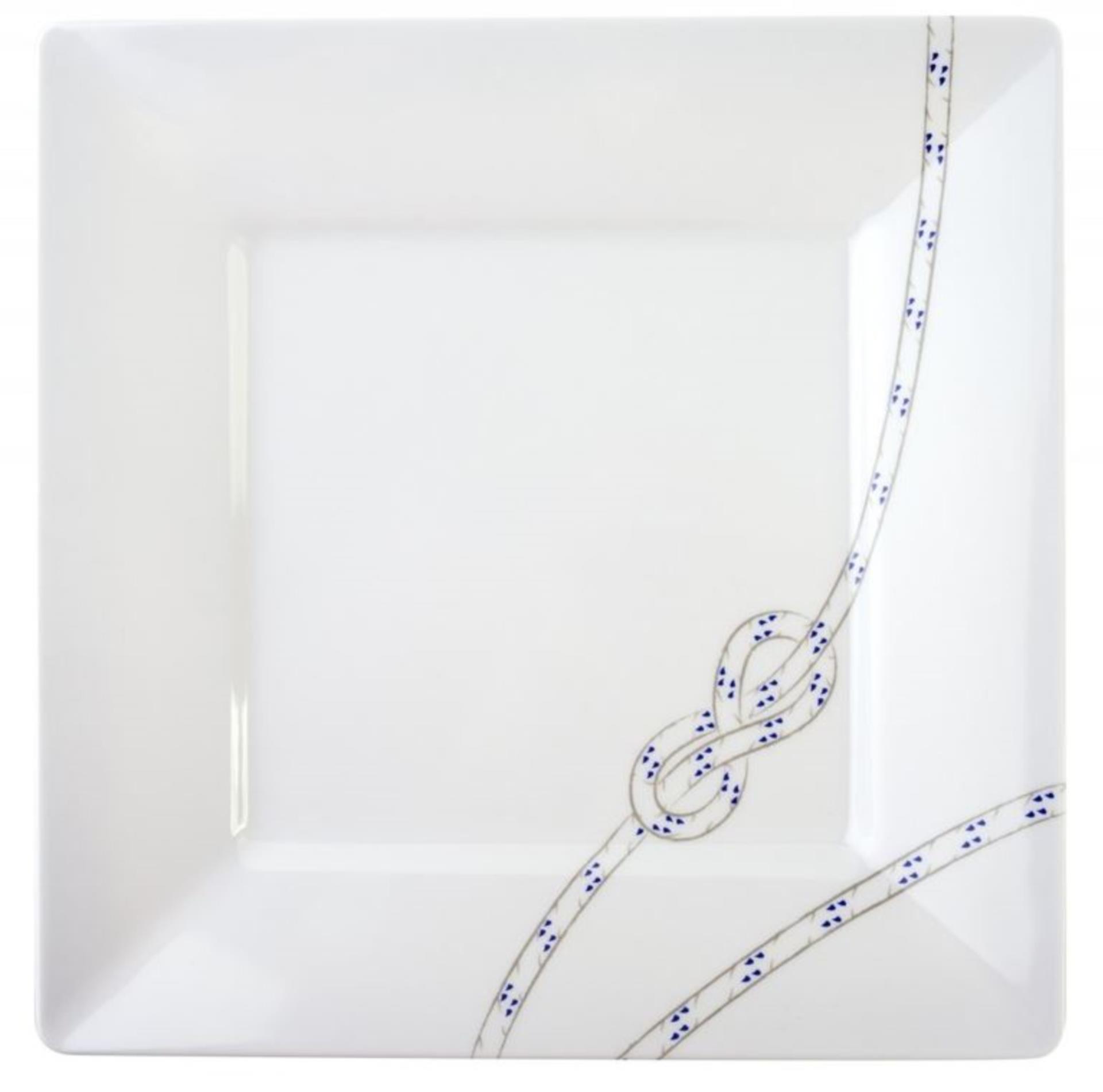 Plastimo Geschirr South Pacific Dinner Teller 25x25 6St. eckig