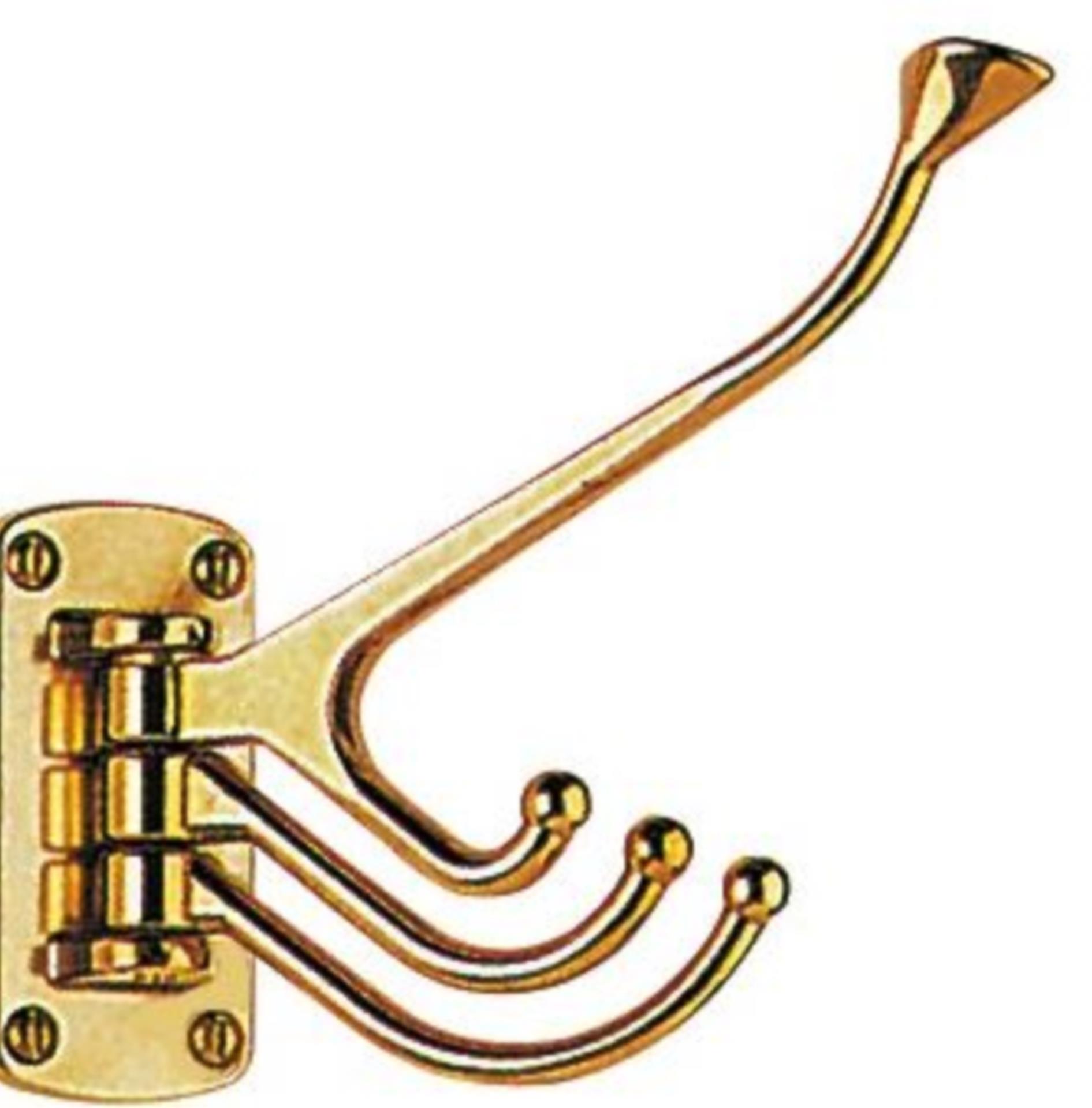 Osculati Marine Kleiderhaken 4 Haken, Messing