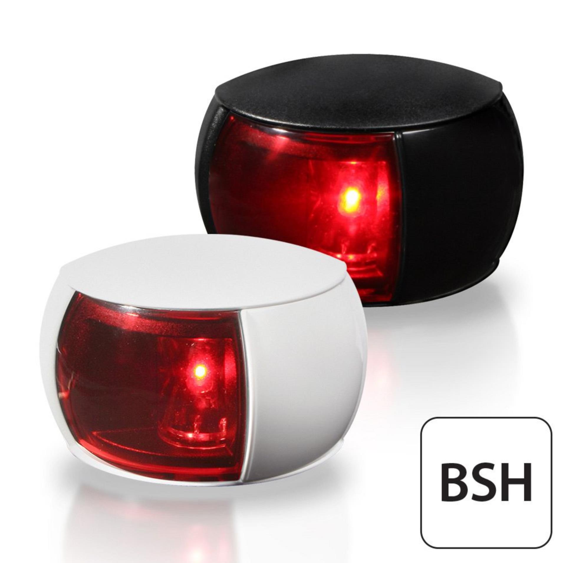 Hella NaviLED Compact Backbord, schwarzes Gehäuse mit BSH