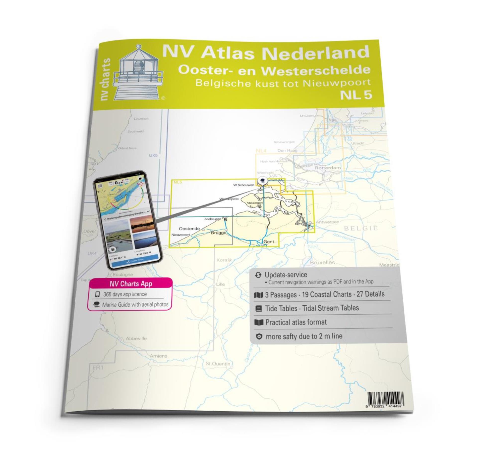 Nautischer Verlag NV Atlas Nederland NL5 - Ooster- en Westerschelde
