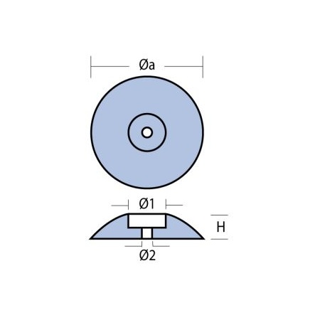 Navyline Teller Anode Zink, 70 mmØ