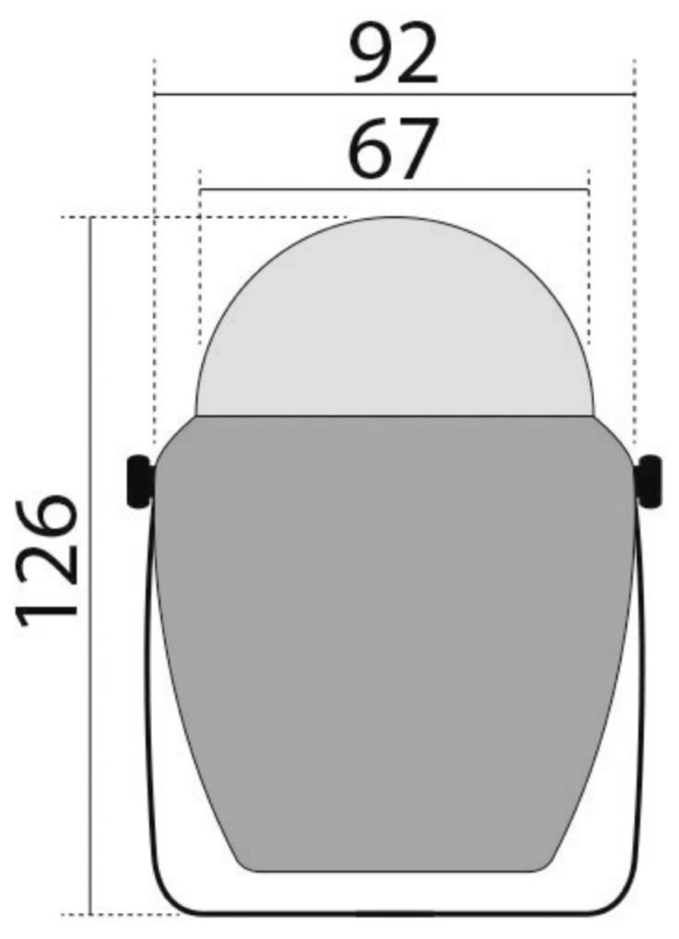 Osculati Finder Kompass 2" 5/8 mit Bügel weiß / blau